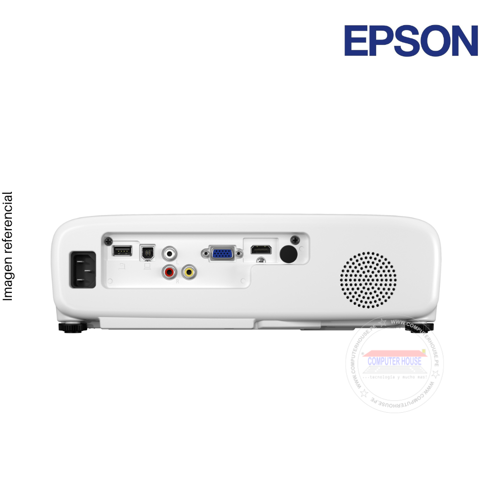 Proyector EPSON PowerLite W52+, 4000 Lúmenes, 1280x800, WXGA 3LCD, HDMI/VGA, Parlante Monoaural: 2W x 1.