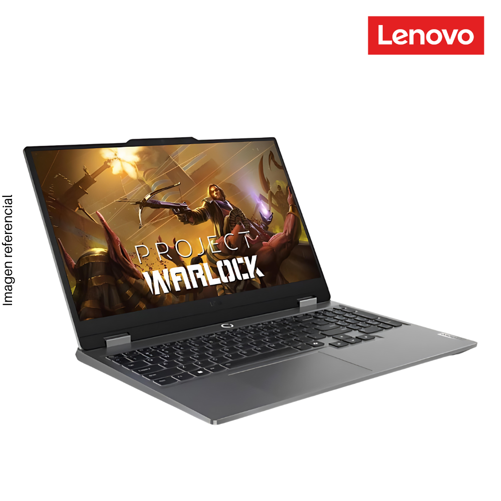 Laptop LENOVO LOQ, Ryzen 5-7235HS, RAM 12GB DDR5, SSD 512GB, Video RTX3050 8GB, 15.6" FHD 144Hz, Teclado en Inglés, Windows 11.