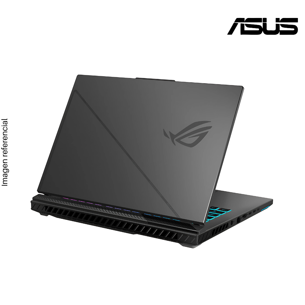 Laptop ASUS StrixScar, Core i9-14900HX, RAM 16GB DDR5, SSD 1TB, Video RTX4070 8GB, 16″ QHD 240Hz, Teclado en Inglés, Windows 11.