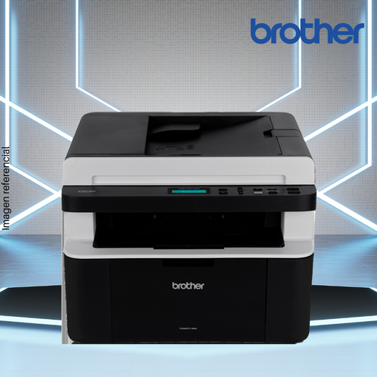 Impresora láser BROTHER DCP-1617NW monocromática, Multifuncional (imprime, copia y escanea), A4, USB/Wi-Fi.