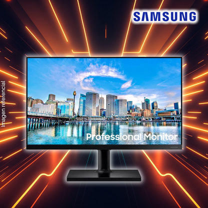 Monitor SAMSUNG 24" LF24T452FQNXGO, IPS, 75Hz, 5MS, FHD/(1920x1080), LCD, LED, Plana, HDMIx2/DP/Auriculares