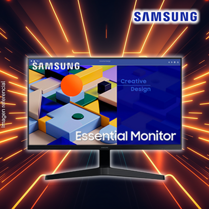 Monitor SAMSUNG 24" LS24C310EALXPE, Flat (plano), 1920x1080 FHD, 75Hz, 5Ms, Puertos 1xHDMI/1xVGA.