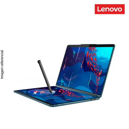 Laptop LENOVO Yoga Book 9, Core i7-1355U, RAM 16GB DDR5, SSD 1TB, 13.3" 2.8K, Pantalla Táctil, Doble Pantalla, Windows 11.