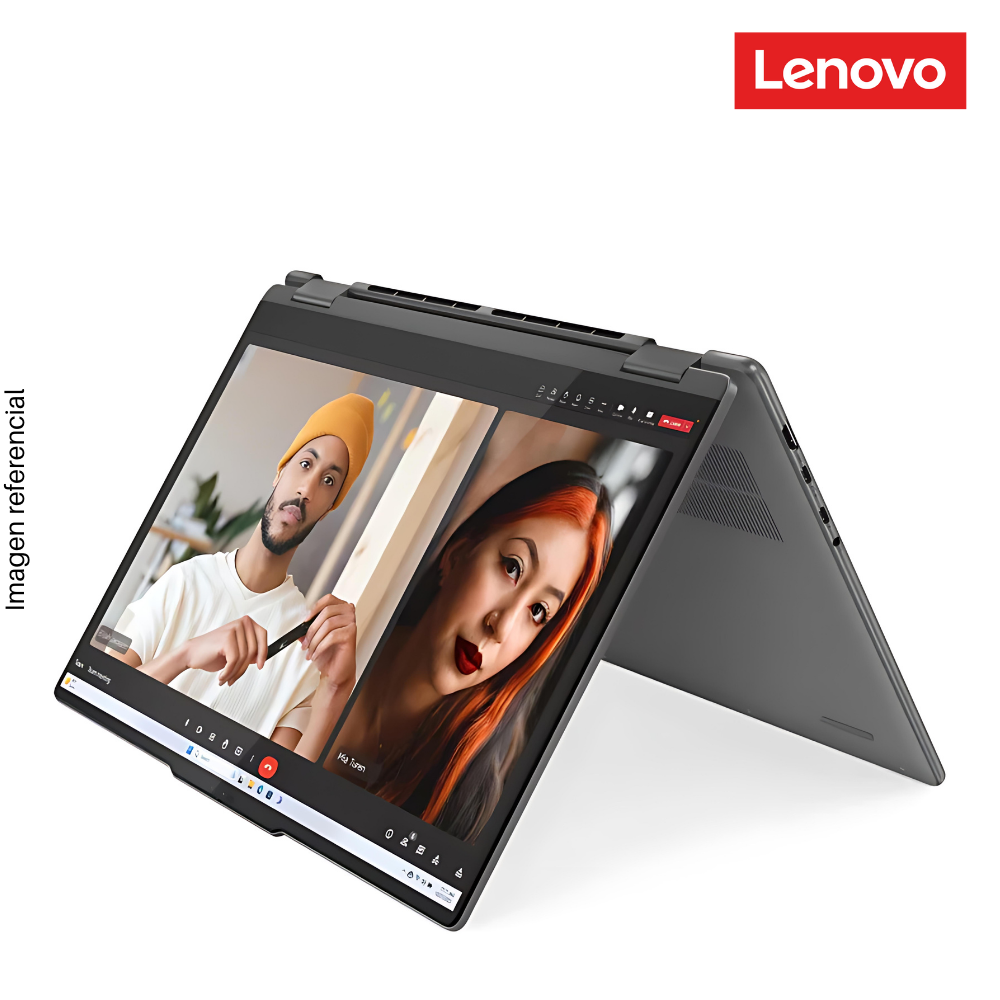 Laptop LENOVO Yoga 7, Core Ultra 7-155H, RAM 16GB DDR5, SSD 1TB, 16" WUXGA, Pantalla Táctil, Teclado en Inglés, Windows 11.