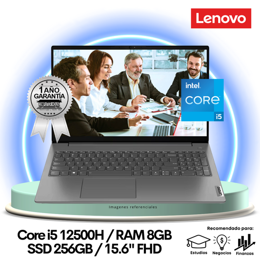 Laptop LENOVO V15 G4 IAH, Core i5-12500H, RAM 8GB, SSD 256GB, 15.6″ FHD, FreeDos.