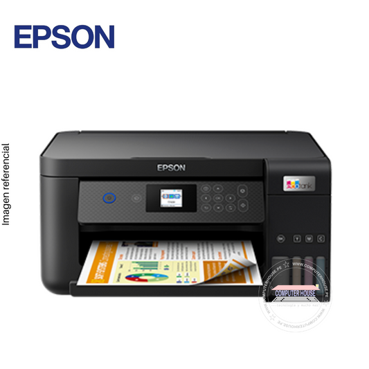 Impresora EPSON EcoTank L4260, Multifuncional (imprime, copia y escanea), A4, con Sistema Continuo, USB/Wi-Fi/Duplex.