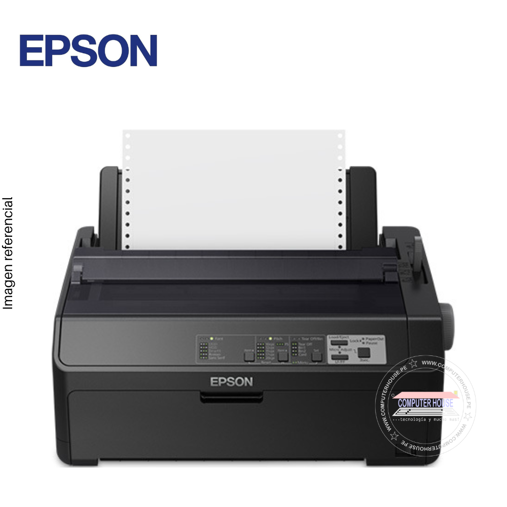 Impresora matricial EPSON FX-890II, matriz de 9 pines, velocidad máxima 738 cps (12 cpi)