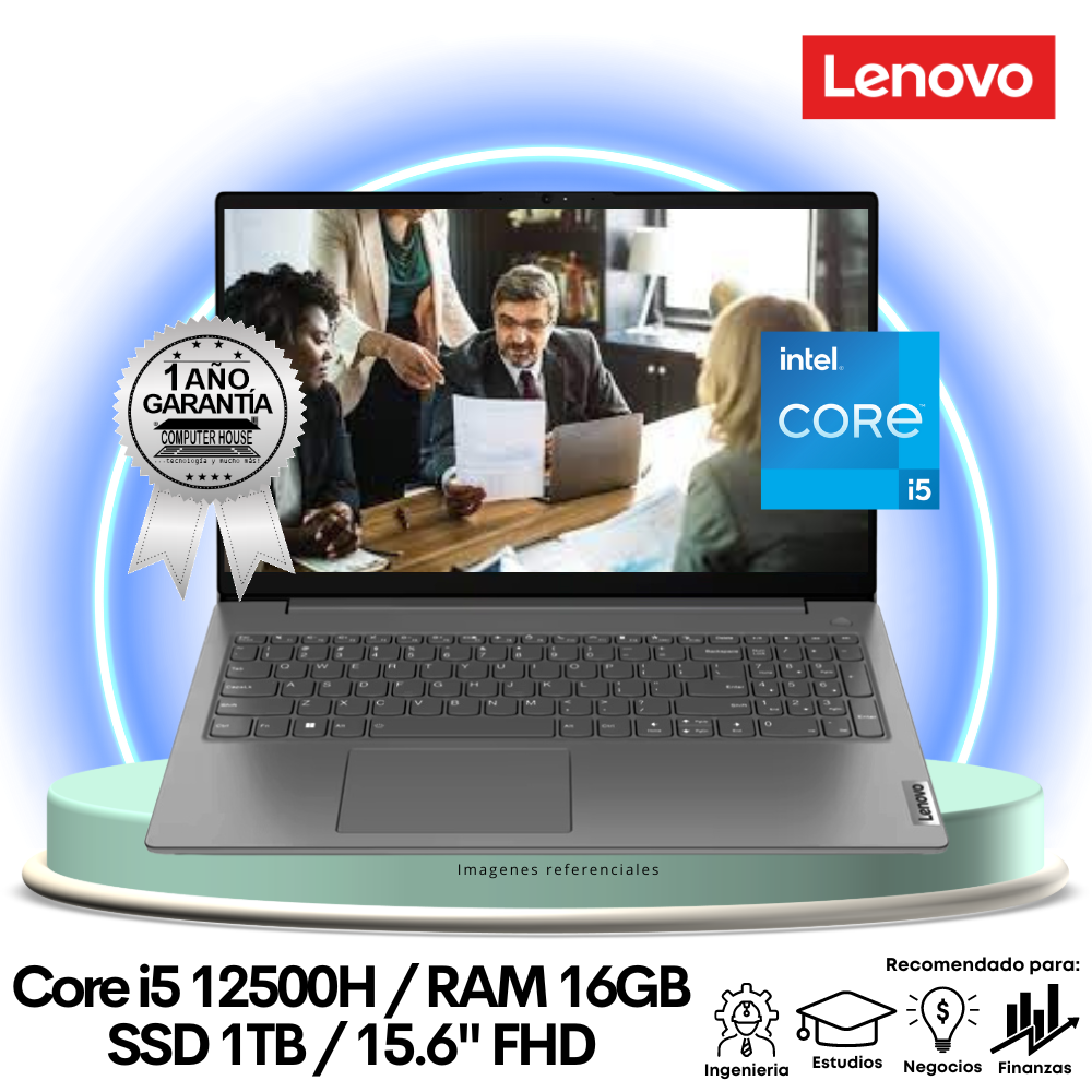 Laptop LENOVO V15 G4 IAH, Core i5-12500H, RAM 16GB, SSD 1TB, 15.6″ FHD, FreeDos.